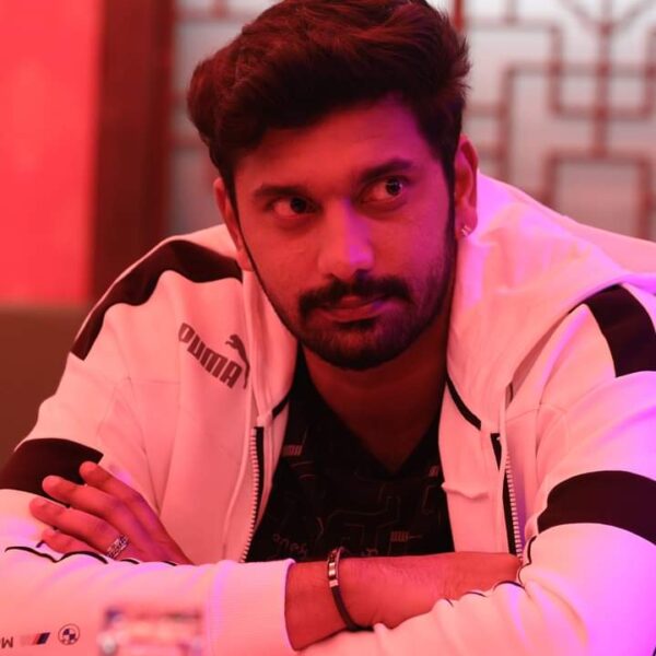 Arulnithi walking the red carpet at Tamil film fest